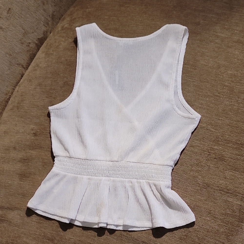 Express White Wrap Top - Picture 8 of 13